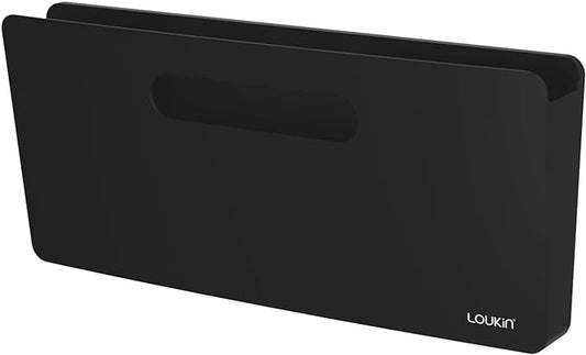 loukin Magnetic File Holder, Wall Mount Paper Organizer, 3 Mount Options | 13.1" x 5.9", Holds up to 300 sheets, Supports 3.31 lb, Magnetic, Adhesive & Screw Mount, Detachable & Portable