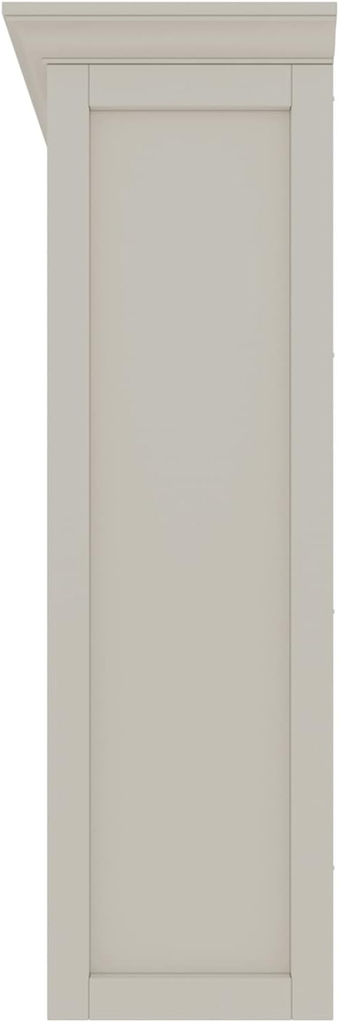OSCHF 12-Cube Open Bookcase with Base, 3-Tier Wooden Bookshelf, White | Curved Base, Crown Molding, Fits 11×11" Bins, Modern Storage Cabinet for Living Room, Bedroom, Home Office