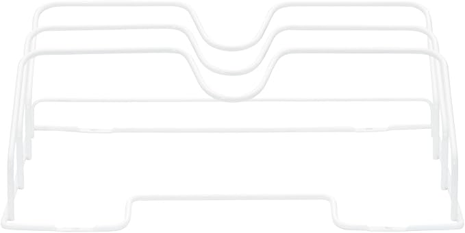 Household Essentials White Steel Door Mount Lid Rack
