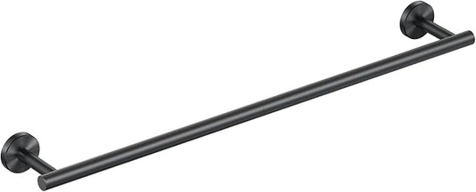 FORIOUS Towel Bar 30" Towel Racks for Bathroom Wall Mounted Matte Black | Total Length 32 Inch, Rustproof, Stainless Steel Towel Holder, Wall Mounted for Bathroom Bedroom, Heavy Duty, Space Saving