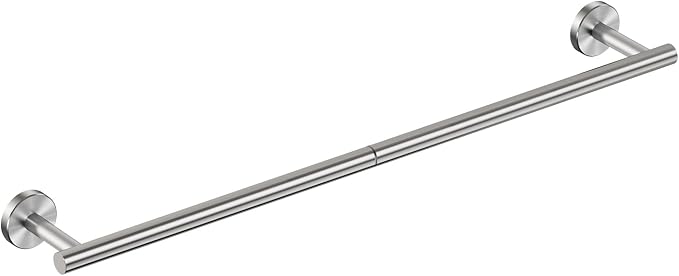 FORIOUS Towel Bar 18" Towel Racks for Bathroom Wall Mounted Brushed Nickel | Total Length 20 Inch, Rustproof, Stainless Steel Towel Holder, Wall Mounted for Bathroom Bedroom, Heavy Duty, Space Saving