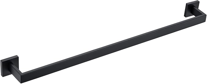 BANOLUX Towel Rack, 32-Inch Single Towel Bars for Bathroom, Towel Racks for Bathroom Wall Mounted SUS304 Stainless Steel Hand Towel Holder Organize Heavy Duty, Matte Black Towel Bar
