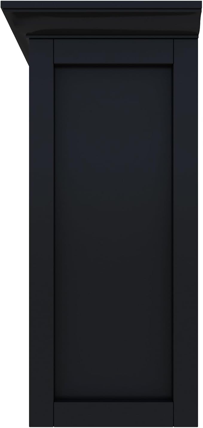 OSCHF 8-Cube Open Bookcase with Base, 2-Tier Low Cabinet, Black | Curved Base, Crown Molding, Fits 11×11" Bins, Modern Bookshelf for Living Room, Bedroom, Home Office, TV Stand Storage
