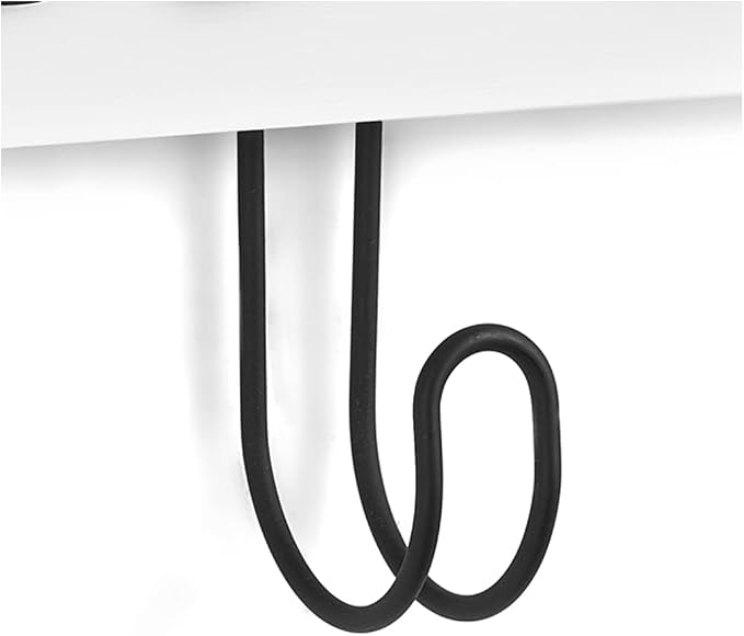 Mkono Wall Mounted Towel Rack, 5 Hooks Rustic Wood Bathroom Towel Hanger | Farmhouse Decor, Space Saving, Decorative Letter Design, Easy Install, Sturdy, Hang Bathrobe clothes, Shower Accessories