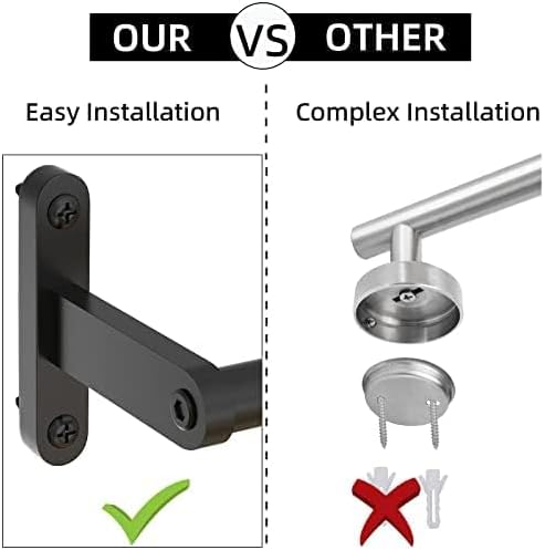 KLJKPA Towel Bar for Bathroom, 24 Inch Wall Towel Rack, Brushed Nickel | Heavy Duty Single Towel Rod, Space-Saving Hand Towel Holder, Toilet Kitchen Towel Storage, Rustproof, Stainless Steel