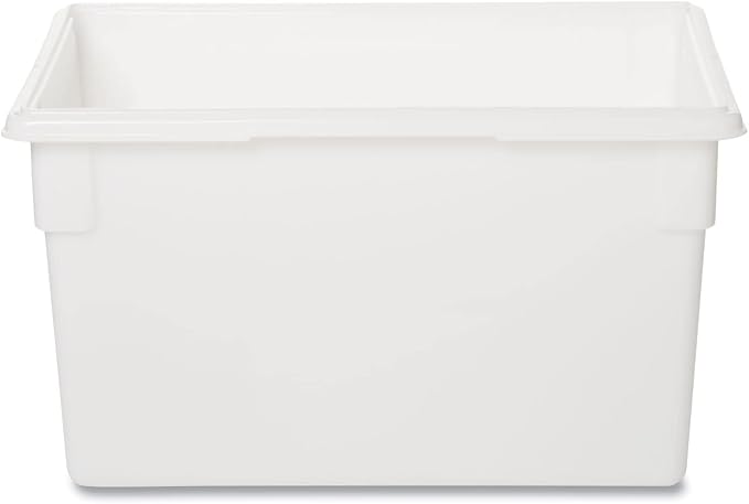 Rubbermaid Commercial Products Food Storage Box/Tote for Restaurant/Kitchen/Cafeteria, 21.5 Gallon, White