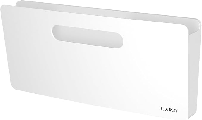 loukin Magnetic File Holder, Wall Mount Paper Organizer, 3 Mount Options | 13.1" x 5.9", Holds up to 300 sheets, Supports 3.31 lb, Magnetic, Adhesive & Screw Mount, Detachable & Portable