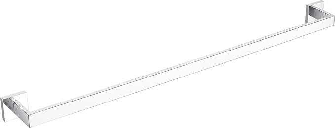 BANOLUX Towel Rack, 36-Inch Single Towel Bars for Bathroom, Towel Racks for Bathroom Wall Mounted SUS304 Stainless Steel Hand Towel Holder Organize Heavy Duty, Chrome Towel Bar