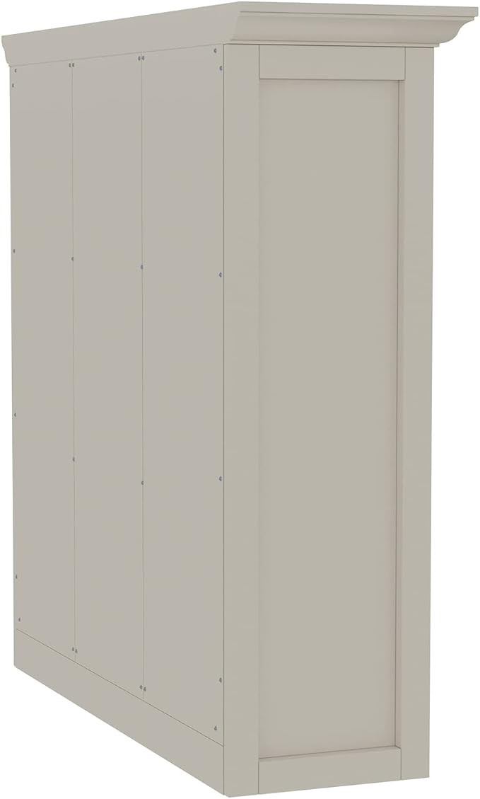 OSCHF 9-Cube Open Bookcase with Base, 3-Tier Wooden Bookshelf, White | Curved Base, Crown Molding, Fits 11×11" Bins, Modern Storage Cabinet for Living Room, Bedroom, Home Office