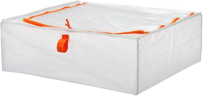 IKEA Parkla Storage Case, 55X49X19 Cm (22X19X7, Polypropylene),Transparent