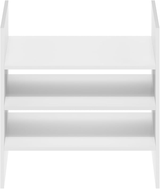Furinno Cubicle Cube Insert, 3-Shelf Cube Organizer, Fits into Furinno Extra Thick Cubes, for Organizers and Storage, White (Does not fit IKEA Kallax Shelving)