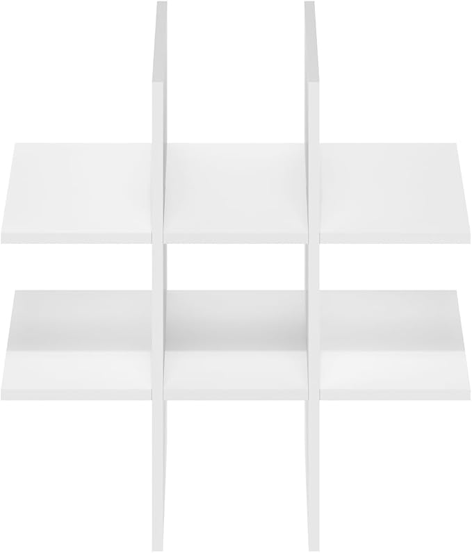 Furinno Cubicle Cube Insert, 9-Compartment Cube Organizer, Fits into Furinno Extra Thick Cubes, for Organizers and Storage, White (Does not fit IKEA Kallax Shelving)