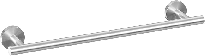 USHOWER Brushed Nickel Towel Bar, 14-Inch Towel Racks for Bathroom | Thicken SUS304 Stainless Steel Towel Rod, Towel Holder Wall-Mounted, Modern Home Decor (Total Length 16-Inch)