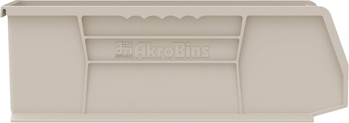 Akro-Mils 30234 AkroBins Plastic Storage Bins, 15"x5"x5", Clear, 12-Pack