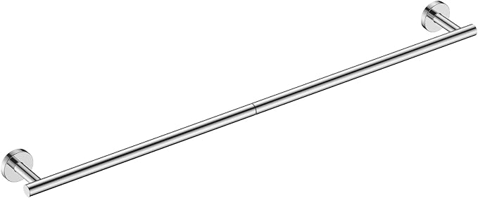 FORIOUS Towel Bar 30" Towel Racks for Bathroom Wall Mounted Chrome | Total Length 32 Inch, Rustproof, Stainless Steel Towel Holder, Wall Mounted for Bathroom Bedroom, Heavy Duty, Space Saving