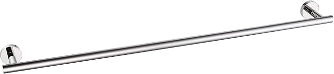 HITSLAM Chrome 30 Inch Towel Bar for Bathroom, SUS304 Stainless Steel Bathroom Towel Rack Wall Mounted, Modern Home Decor Bath Towel Holder with Hardware Accessories (Total Length 31.6 Inch)