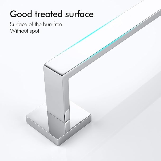 BANOLUX Towel Rack, 36-Inch Single Towel Bars for Bathroom, Towel Racks for Bathroom Wall Mounted SUS304 Stainless Steel Hand Towel Holder Organize Heavy Duty, Chrome Towel Bar
