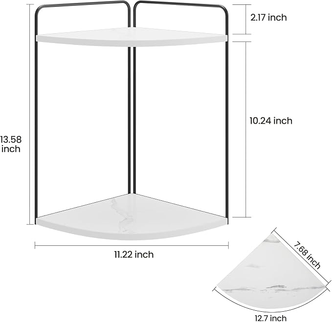 Bathroom Counter Organizer, Vanity & Makeup Countertop Organizer | Corner Bathroom Counter Organizer, Bathroom Sink Organizer, Bathroom Counter Shelf, Countertop Organizer, Corner Desk Shelf
