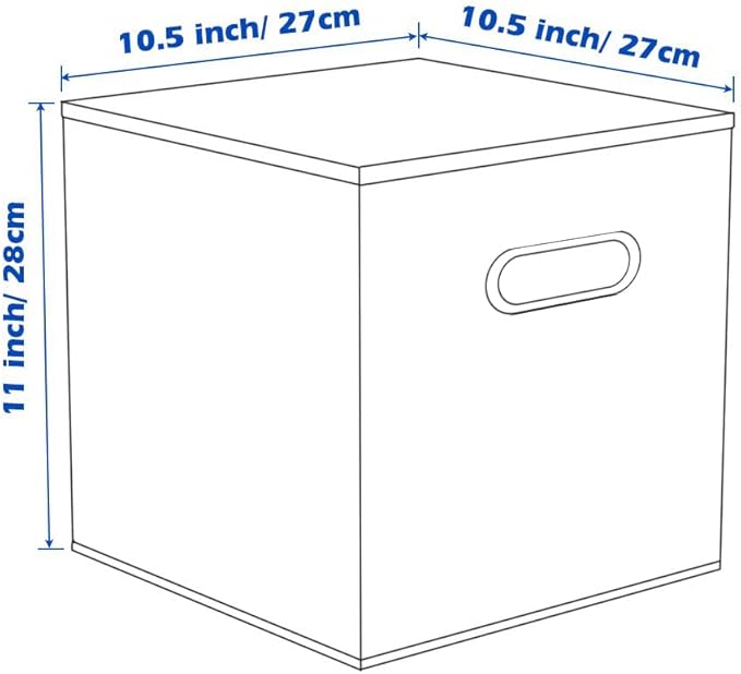 ShellKingdom Storage Bins, Foldable Fabric Storage Cubes with Metal Handle | Cloth Storage Organizer Drawer For Closet And Toys, 11 X 10.5 X 10.5 INCH, 6 Pack (Purple)