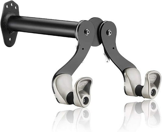 Ibera Bike Wall Mount - Adjustable Frame Holder & Soft Rubber Cradles - Garage Bike Rack for Road, MTB, Kids, Hybrid Bikes - Easy Installation & Space-Saving Design