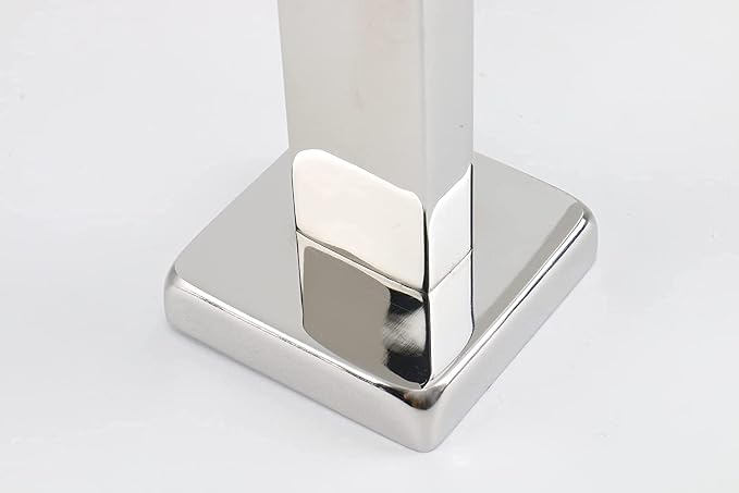 TocTen Bath Towel Rack - Square Base Thicken SUS304 Stainless Steel Towel Bar for Bathroom, Bathroom Accessories Towel Rod Heavy Duty Wall Mounted Towel Holder. (Polished Chrome, 36)