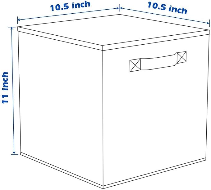 ShellKingdom Storage Bins, Foldable Fabric Storage Cubes And Cloth Storage | Storage Organizer For Closet And Toys, 10.5x10.5x11 INCH, 2 Pack (Green)