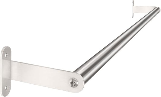MKO Towel Bar for Bathroom Wall, 24 Inch Towel Rod Rack, Brushed Nickel | Heavy Duty Stainless Steel, Towel Racks for Bathroom, Wall Mounted, Hand Towel Holder