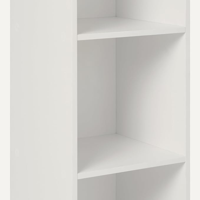 Amazon Basics 3-Cube Bookcase Compatible with Fabric Storage Cube Organizers, Sturdy, Easy to Assemble, White