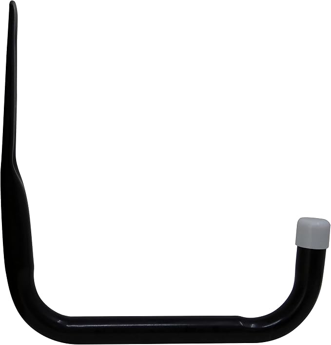 Shepherd Hardware 8090E Heavy Duty Steel Garage Storage/Large Utility Hooks, 4 Pack,Black