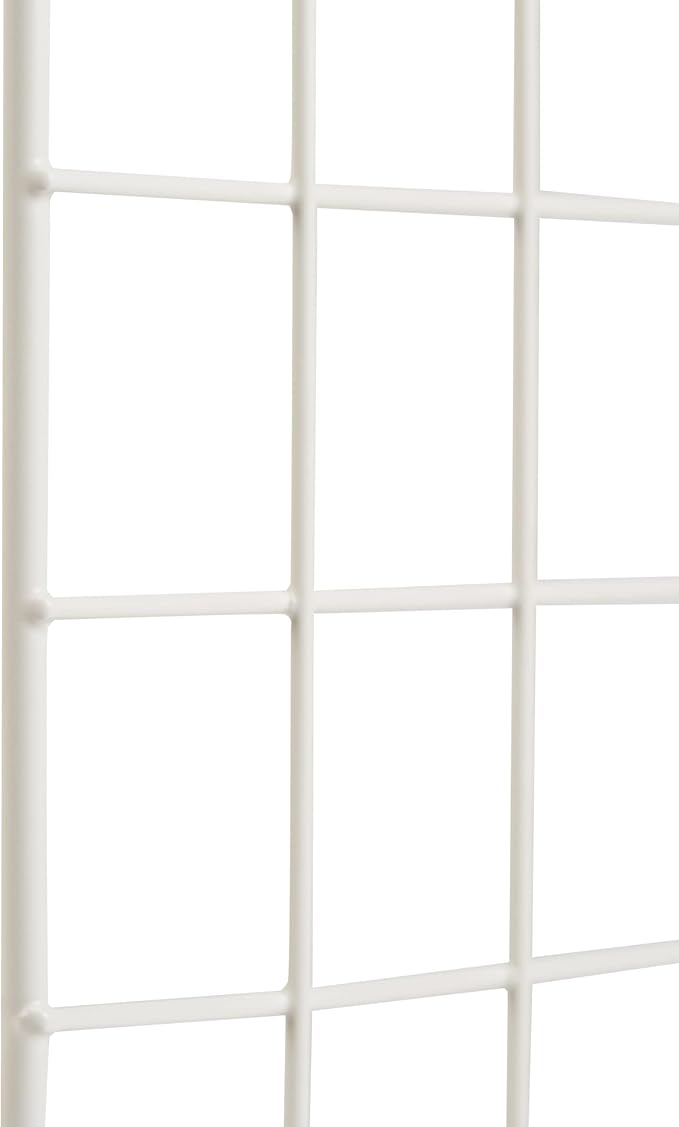 Amazon Basics Cube Wire Grid, 6-Cube, 12 x 12-Inches, White | Stackable, Storage Shelves