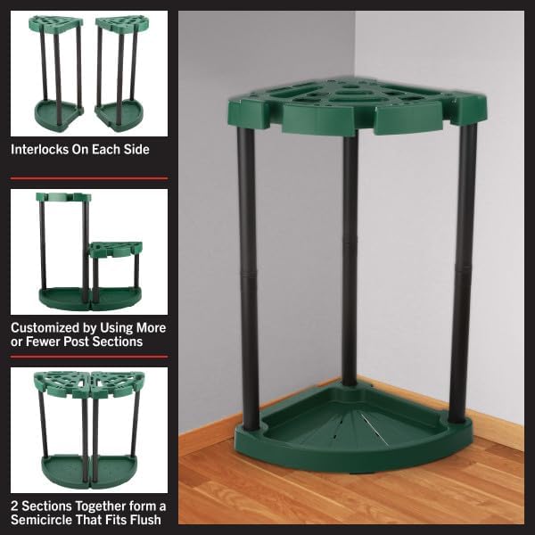 Tool Organizer 2-Pack - Garage Storage Rack - Organize Up to 48 Yard Tools - Corner Rack for Home or Shed - Easy to Assemble Utility Racks by Stalwart