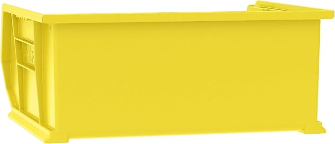 Akro-Mils 30250 AkroBins Plastic Storage Bins, 15"x16"x7", Yellow, 6-Pack | Space-Saving Stackable Bins for Garage, Pantry, Craft Organization