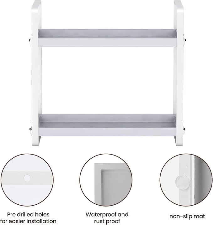HNRLOY Bathroom Counter Organizer, Bathroom Counter Shelf, Makeup Organizer | Bathroom Countertop Organizer, Bathroom Sink Organizer, Perfume Organizer, Vanity Shelf, Bathroom Organization and Storage