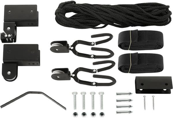 RAD Sportz Kayak Hoist Quality Garage Storage Canoe Lift with 125 lb Capacity Even Works as Ladder Lift Premium Quality Pulley System, 2 Count (Pack of 2)