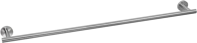 HITSLAM Brushed Nickel 30 Inch Towel Bar for Bathroom, SUS304 Stainless Steel Bathroom Towel Rack Wall Mounted, Modern Home Decor Bath Towel Holder with Hardware Accessories (Total Length 31.6 Inch)