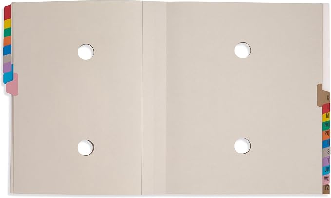 Blue Summit Supplies A-Z Desk File Sorter, Letter, 20 Dividers, Blue | Expanding alphabetical sorter, 20 A-Z dividers, for mail, files, invoices, and desktop organization