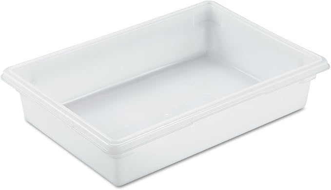 Rubbermaid Commercial Products Food Storage Box, 8.5 Gallon Capacity, White, for Restaurant/Kitchen/Cafeteria