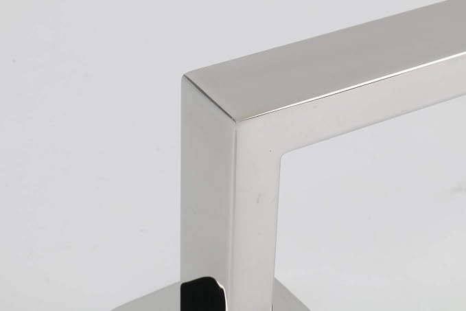 TocTen Bath Towel Rack - Square Base Thicken SUS304 Stainless Steel Towel Bar for Bathroom, Bathroom Accessories Towel Rod Heavy Duty Wall Mounted Towel Holder. (Chrome, 12)