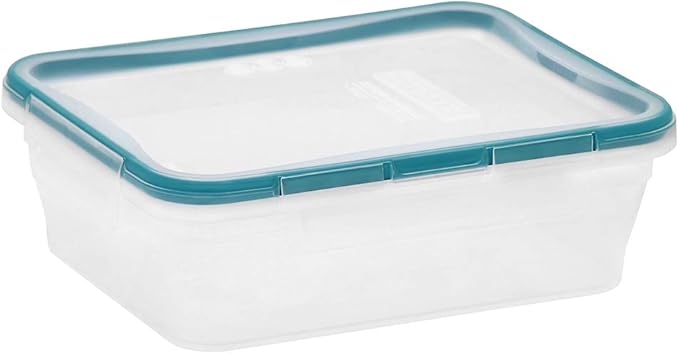 Snapware Food Storage Containers, Plastic, 8.5-Cup, Rectangular | Leakproof & Airtight | BPA-Free | Microwave & Dishwasher Safe | Pack of 6
