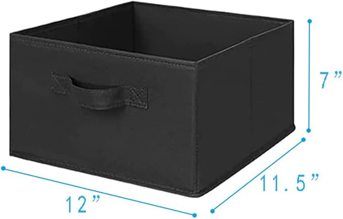 MAX Houser 2 Drawer Hanging Closet Storage Organizer, Black | For Socks, Underwear & Sweaters, Space Saving Vertical Storage for Bedroom Wardrobe, Sturdy Breathable Fabric Construction