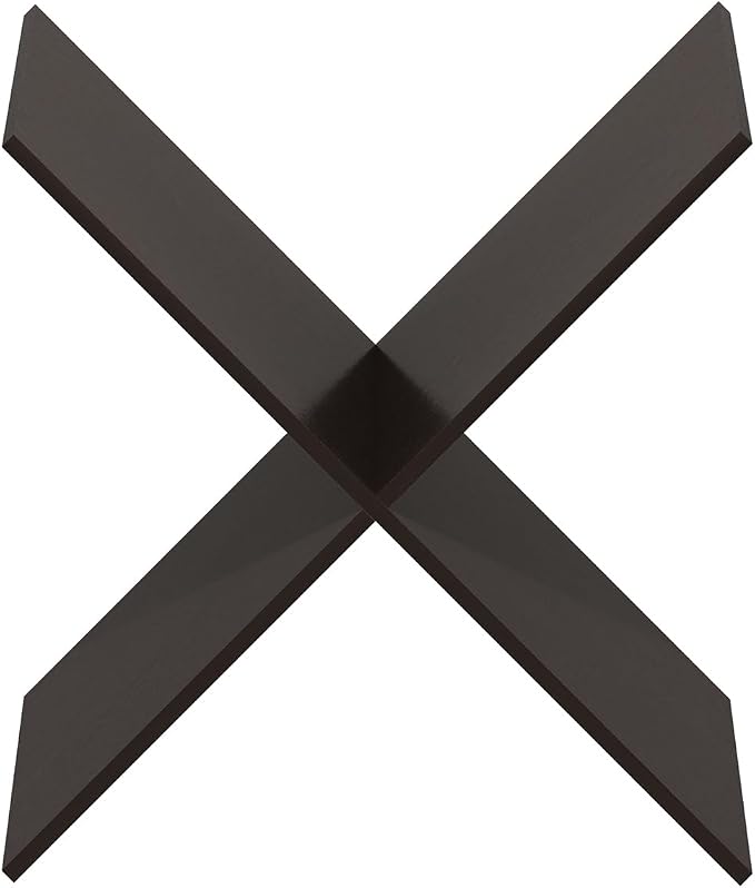 Furinno Cubicle X-Shelf Cube Insert, Cube Organizer, Dark Oak | 13.3W x 13.4H, Fits into Furinno Extra Thick Cubes, for Organizers and Storage (Does not fit IKEA Kallax Shelving)