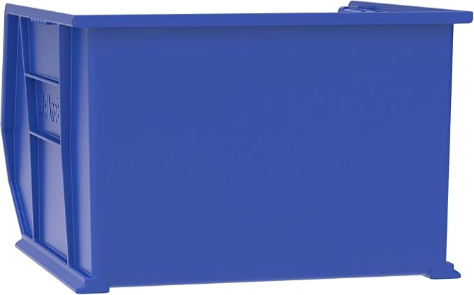 Akro-Mils 30270 AkroBins Plastic Storage Bins, 18"x16"x11", Blue, 3-Pack | Space-Saving Stackable Bins for Garage, Pantry, Craft Organization