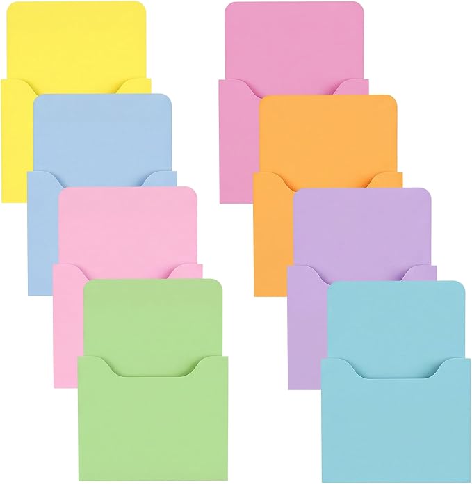 Gilprop 8 Pack Magnetic File Folder Holder for Whiteboard Classroom Storage | 5"x7"x1.2" Hanging Magnetic Wall File Organizer, Refrigerator Magazine Holder, for Mail Letters Paper Desk Office