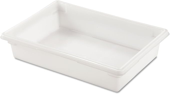 Rubbermaid Commercial Products Food Storage Box, 8.5 Gallon Capacity, White, for Restaurant/Kitchen/Cafeteria