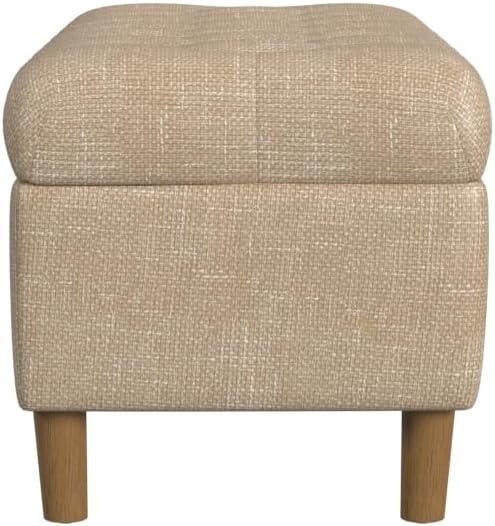 HomePop Ainsley 40" Storage Ottoman Bench - Oatmeal Textured Fabric