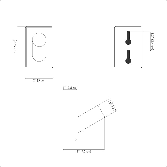 LARHN White Wall Hooks (4-Pack), Wall Mounted Coat Hooks for Wall, Wood Hooks for Hanging - Modern Scandinavian Home Decor - Series 6 | Wood Hooks for Hanging - Modern Scandinavian Home Decor - Series 6