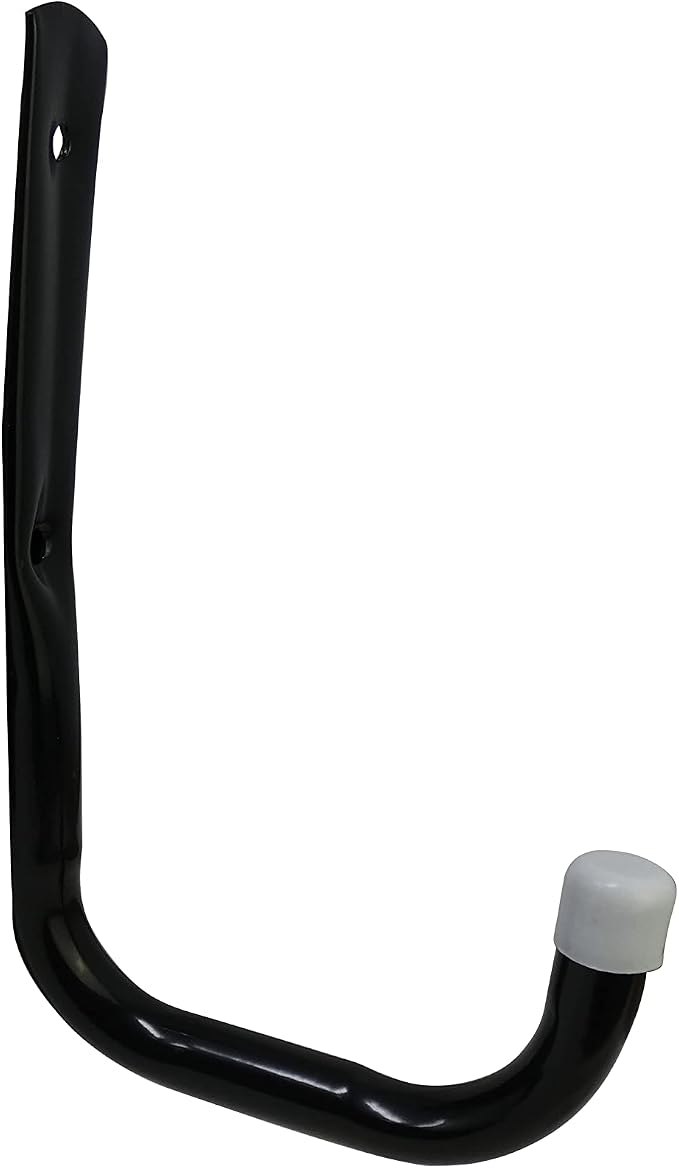 Shepherd Hardware 8089E Heavy Duty Steel 5-Inch Garage Storage Utility Hooks, 4 Pack, Black