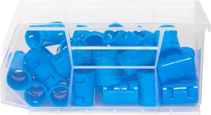 Akro-Mils 30230 AkroBins Plastic Storage Bins, 11"x5"x5", Clear, 12-Pack | Space-Saving Stackable Bins for Garage, Pantry, Craft Organization