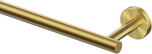 FORIOUS Towel Bar 21" Towel Racks for Bathroom Wall Mounted Brushed Gold | Total Length 23 Inch, Rustproof, Stainless Steel Towel Holder, Wall Mounted for Bathroom Bedroom, Heavy Duty, Space Saving