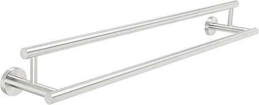 Alise Double Towel Bar,28" Towel Racks for Bathroom Wall Mounted,Nickel | Bathroom Towel Rack SUS304 Stainless Steel Bathroom Towel Holder Quick Drying Hand Towel Holder Towel Bar for Walls